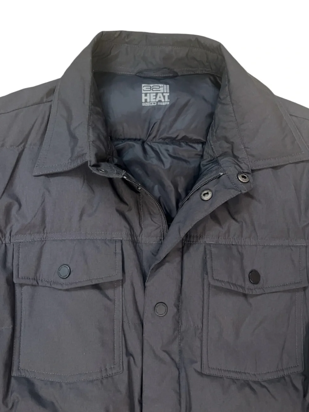 32 Degree Heat Quilted Down Shirt Jacket Mens Large